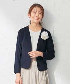 ANY SIS / エニィスィス ノーカラージャケット | 【洗える】ノーカラーライト ジャケット