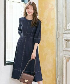 ANY SIS / エニィスィス ロング・マキシ丈ワンピース | 【洗える】レディモードデニム ワンピース