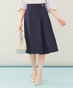 ANY SIS / エニィスィス ミニ・ひざ丈スカート | 【洗える】サイドバックルタック スカート