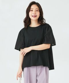 ANY SIS / エニィスィス カットソー | レースコンビ Tシャツ