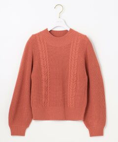 ANY SIS / エニィスィス ニット・セーター | 【洗える】スフレケーブルパフスリーブ ニット