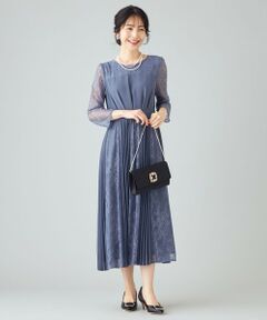 ANY SIS / エニィスィス ドレス | 【洗える】プリーツMIXレース ドレス