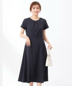 【WEB・一部店舗限定】リネンライクポリエステル ワンピース