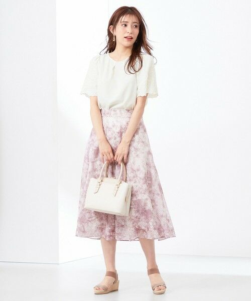 any SiS / エニィスィス ミニ・ひざ丈スカート | 【洗える】水彩フラワープリント スカート | 詳細18