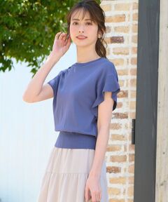 【美人百花6月号掲載】フレンチスリーブニット Tシャツ