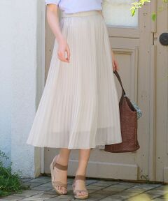 ANY SIS / エニィスィス ミニ・ひざ丈スカート | 【洗える】シフォンプリーツ スカート