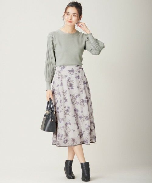 any SiS / エニィスィス ミニ・ひざ丈スカート | 【洗える】フロッキーオンフラワー スカート | 詳細6