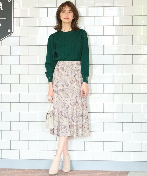 any SiS / エニィスィス ミニ・ひざ丈スカート | 【洗える】フルブルームフラワープリント スカート | 詳細1