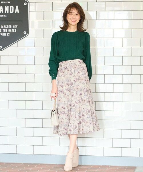 any SiS / エニィスィス ミニ・ひざ丈スカート | 【洗える】フルブルームフラワープリント スカート | 詳細2