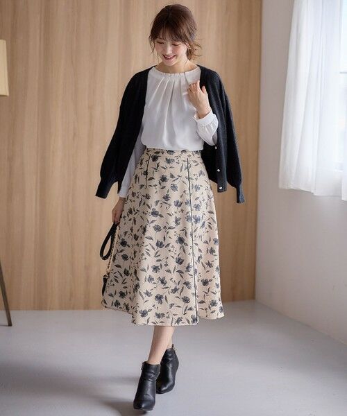 any SiS / エニィスィス ミニ・ひざ丈スカート | 【洗える】フローラルパターン スカート | 詳細3