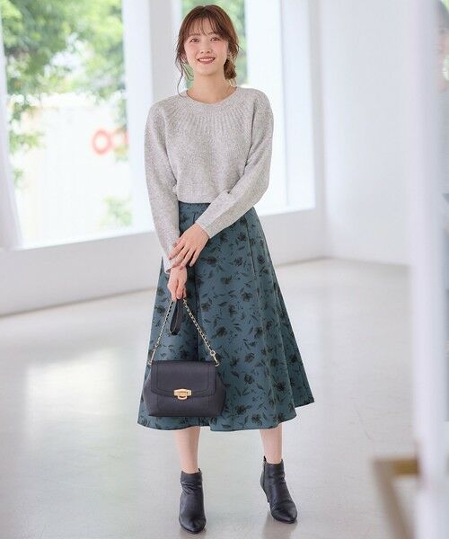 any SiS / エニィスィス ミニ・ひざ丈スカート | 【洗える】フローラルパターン スカート | 詳細7