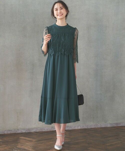 any SiS / エニィスィス ドレス | 【洗える】レーシーケープ ドレス | 詳細1