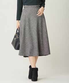 ANY SIS / エニィスィス ミニ・ひざ丈スカート | 【洗える】ベルトポイントフレア スカート