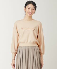 ANY SIS / エニィスィス ニット・セーター | 【洗える】ロゴ刺繍 ニット