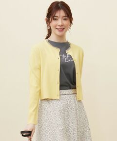 ANY SIS / エニィスィス カーディガン・ボレロ | 【洗える】レースネックショートレングス カーディガン