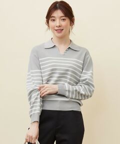 ANY SIS / エニィスィス ニット・セーター | 【洗える】スキッパーポロ襟プルオーバー ニット