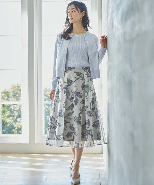 any SiS / エニィスィス ミニ・ひざ丈スカート | 【洗える】メッシュフラワープリント スカート | 詳細10