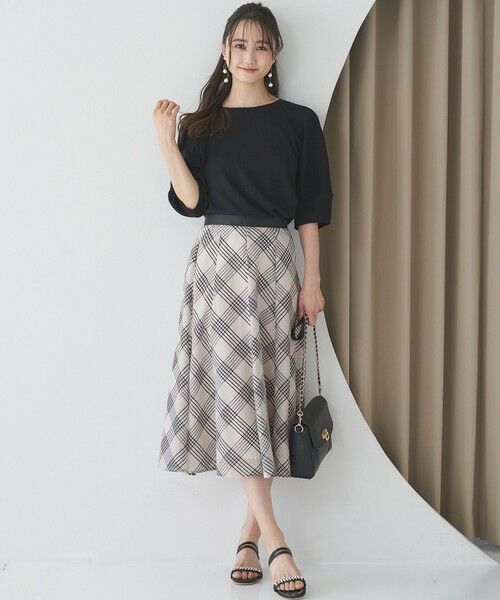 any SiS / エニィスィス ミニ・ひざ丈スカート | 【洗える】ツートーンシアーチェック スカート | 詳細2
