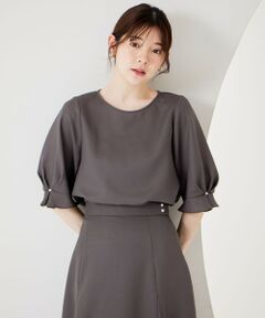 ANY SIS / エニィスィス シャツ・ブラウス | 【速乾・接触冷感】スムージーポリエステル クルーネック ブラウス