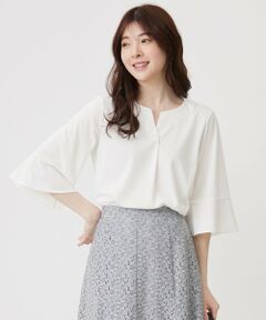 ANY SIS / エニィスィス シャツ・ブラウス | 【接触冷感・吸水速乾・UVケア】エアリードレープスムース 七分袖 ブラウス