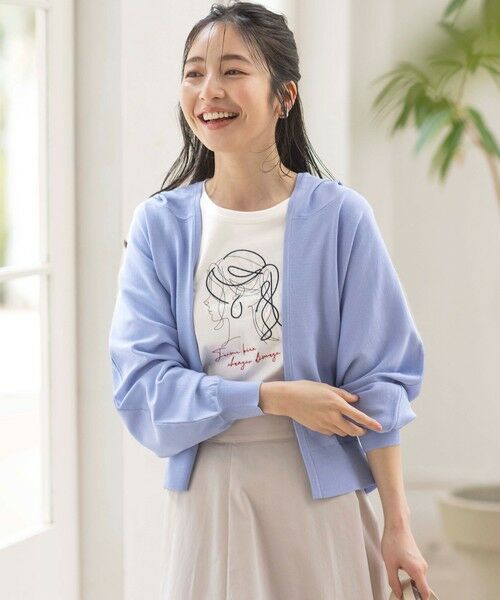 any SiS / エニィスィス カットソー | 線画×刺繍ロゴ Tシャツ | 詳細2