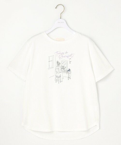 any SiS / エニィスィス カットソー | 線画×刺繍ロゴ Tシャツ | 詳細12
