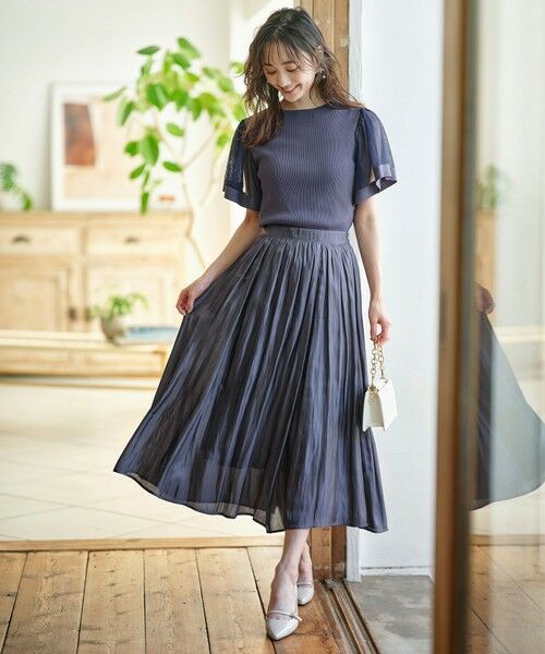 any SiS / エニィスィス ミニ・ひざ丈スカート | 【洗える】オーロラギャザー スカート | 詳細9