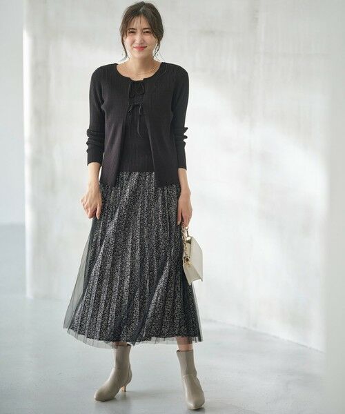 ANY SIS / エニィスィス ミニ・ひざ丈スカート | 【洗える】チュールレイヤードプリーツ スカート | 詳細9