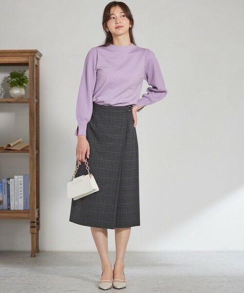 ANY SIS / エニィスィス ニット・セーター | 【CICA加工・選べる9色展開】スリットポイントボトルネック ニット | 詳細18