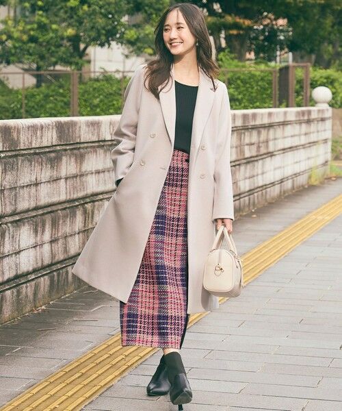 ANY SIS / エニィスィス ニット・セーター | 【ウールブレンドシリーズ】ベースネックリブコンビ ニット | 詳細1