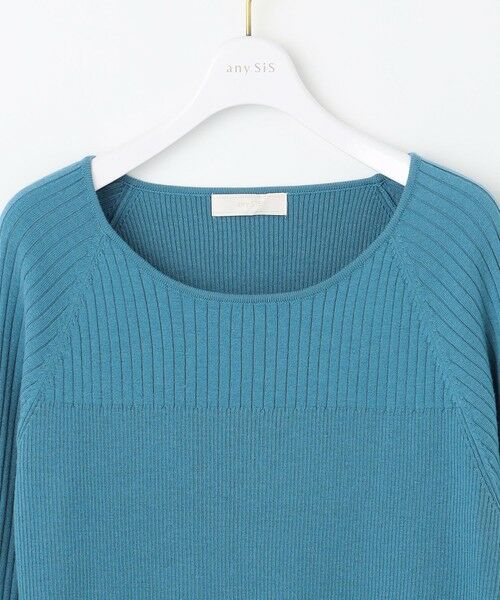 ANY SIS / エニィスィス ニット・セーター | 【ウールブレンドシリーズ】ベースネックリブコンビ ニット | 詳細17