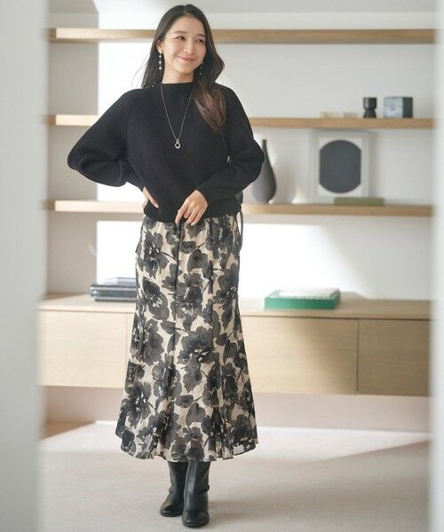 ANY SIS / エニィスィス ニット・セーター | 【洗える・セットアップ可】アンチピリング変形畔 ボトルネック ニット | 詳細16