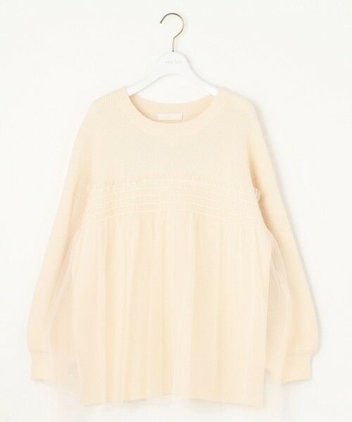 ANY SIS / エニィスィス ニット・セーター | 【洗える】ビスチェ風チュールコンビ ニット | 詳細2