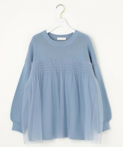 ANY SIS / エニィスィス ニット・セーター | 【洗える】ビスチェ風チュールコンビ ニット | 詳細12