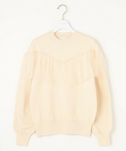 ANY SIS / エニィスィス ニット・セーター | 【洗える】フリルチュールコンビ ニット | 詳細2
