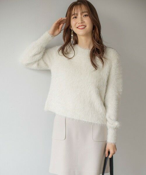 ANY SIS / エニィスィス ニット・セーター | 【洗える】フィルムラメシャギー ニット | 詳細1