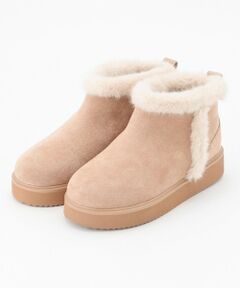 ANY SIS / エニィスィス ブーツ（ロング丈） | 【23.0~24.0cm】ボリュームソールフェイクムートン ブーツ