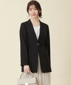 ANY SIS / エニィスィス ノーカラージャケット | 【洗える】セレモニースリットスリーブ ジャケット
