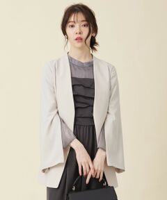 ANY SIS / エニィスィス ノーカラージャケット | 【洗える】セレモニースリットスリーブ ジャケット