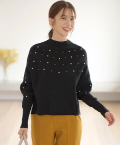 ANY SIS / エニィスィス ニット・セーター | 【洗える】パール調ディテール ニット