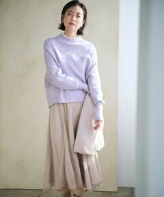 ANY SIS / エニィスィス ニット・セーター | 【洗える】パール調ディテール ニット