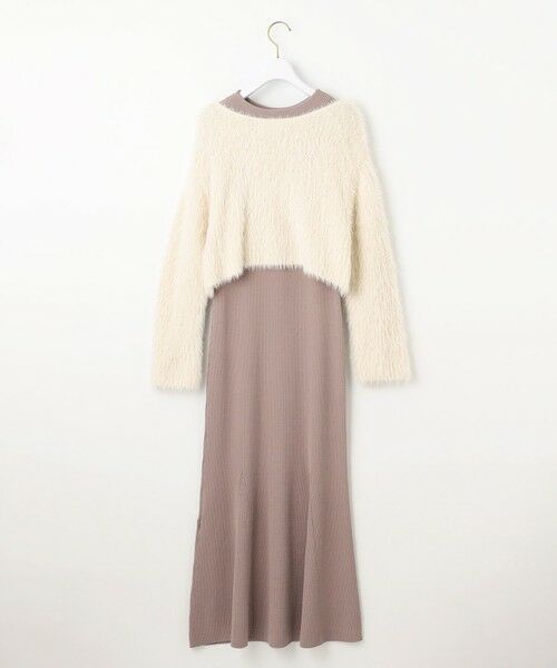 セール】 【2SET】シャギー ニット × ワンピース セット （ミニ