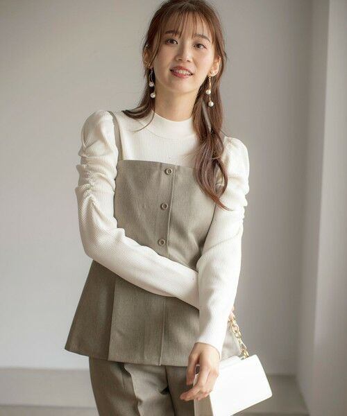 ANY SIS / エニィスィス セットアップ | 【洗える】ビスチェ & ワイドパンツ セット | 詳細20