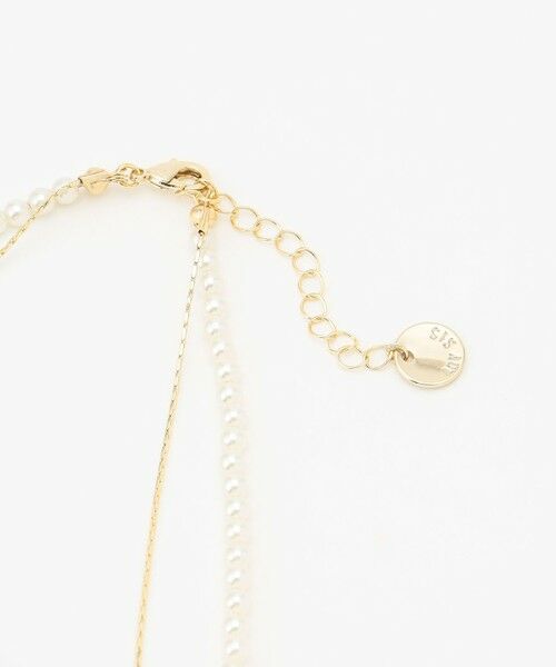 ANY SIS / エニィスィス ネックレス・ペンダント・チョーカー | 2連メタルストーンパール調 ネックレス | 詳細2