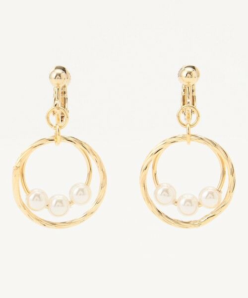 ANY SIS / エニィスィス ピアス・イヤリング | 3連パール調フープ イヤリング（キスカ）