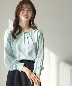 ANY SIS / エニィスィス シャツ・ブラウス | 【洗える】フロントパール調 ブラウス