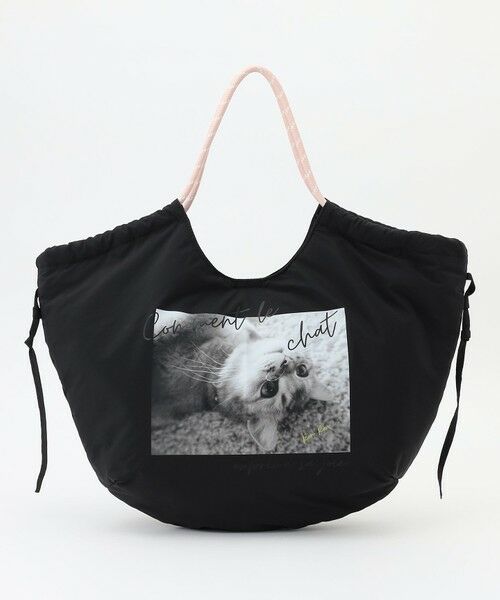 any SiS/エニィスィス 【貴島明日香さんコラボ】キャットラウンド トートバッグ ブラック 2 any SiS/エニィスィス 【貴島明日香さんコラボ】キャットラウンド トートバッグ ブラック 2