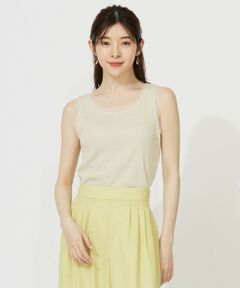 ANY SIS / エニィスィス タンクトップ | 【洗える】チュールコンビラメ タンクトップ