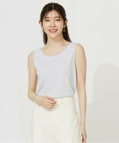 ANY SIS / エニィスィス タンクトップ | 【洗える】チュールコンビラメ タンクトップ
