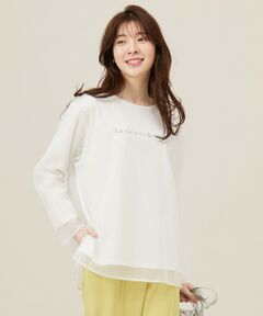 ANY SIS / エニィスィス カットソー | 【貴島明日香さんコラボ】チュールレイニャード猫 Tシャツ